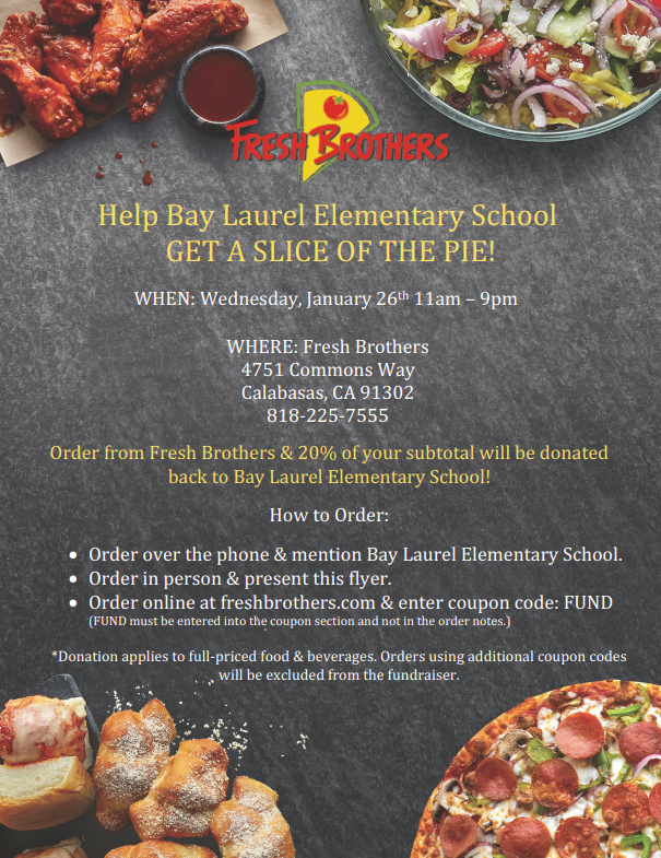 Back-to-School Fundraiser for Bay Laurel at The Stand Calabasas -- January 6, 2020